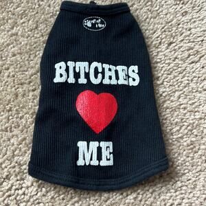 Ruff Ruff & Meow Bitches love Me small dog tank top